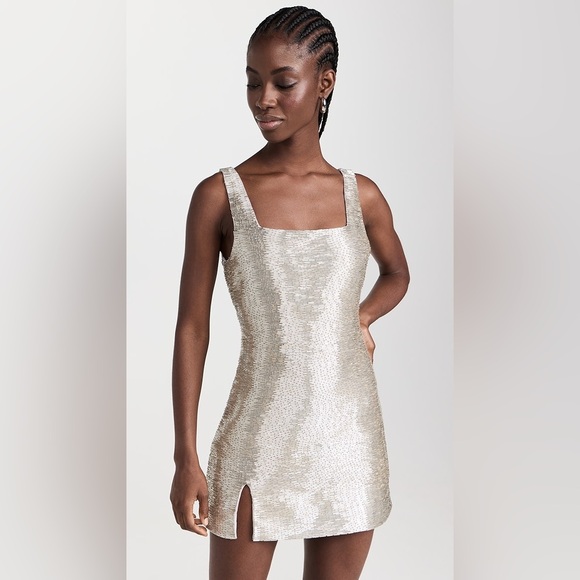 Silver Staud Beaded Le Sable Dress - Picture 3 of 12